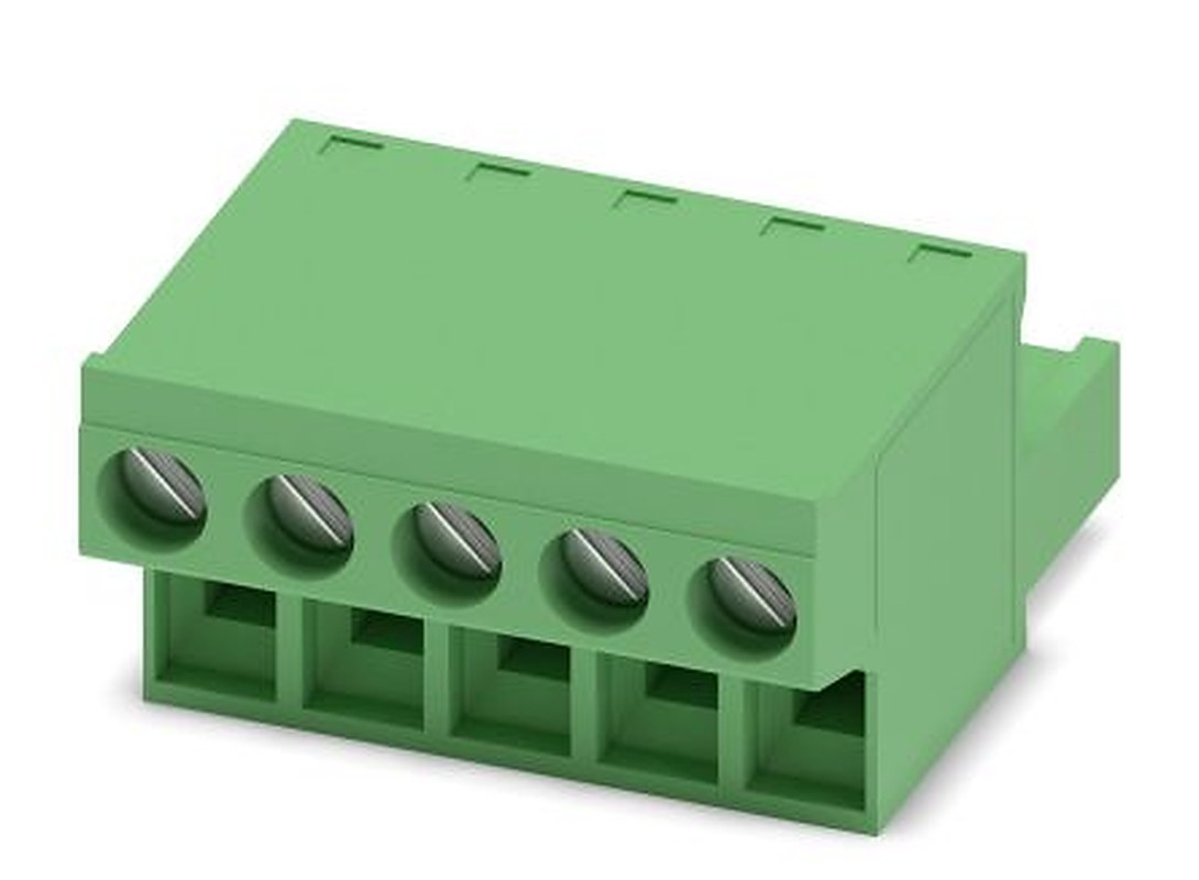 Phoenix Contact FRONT-MSTB 2.5/5-ST Series Pluggable Terminal Block, 5-Contact, 5 mm Pitch, 1 Row, 1779440
