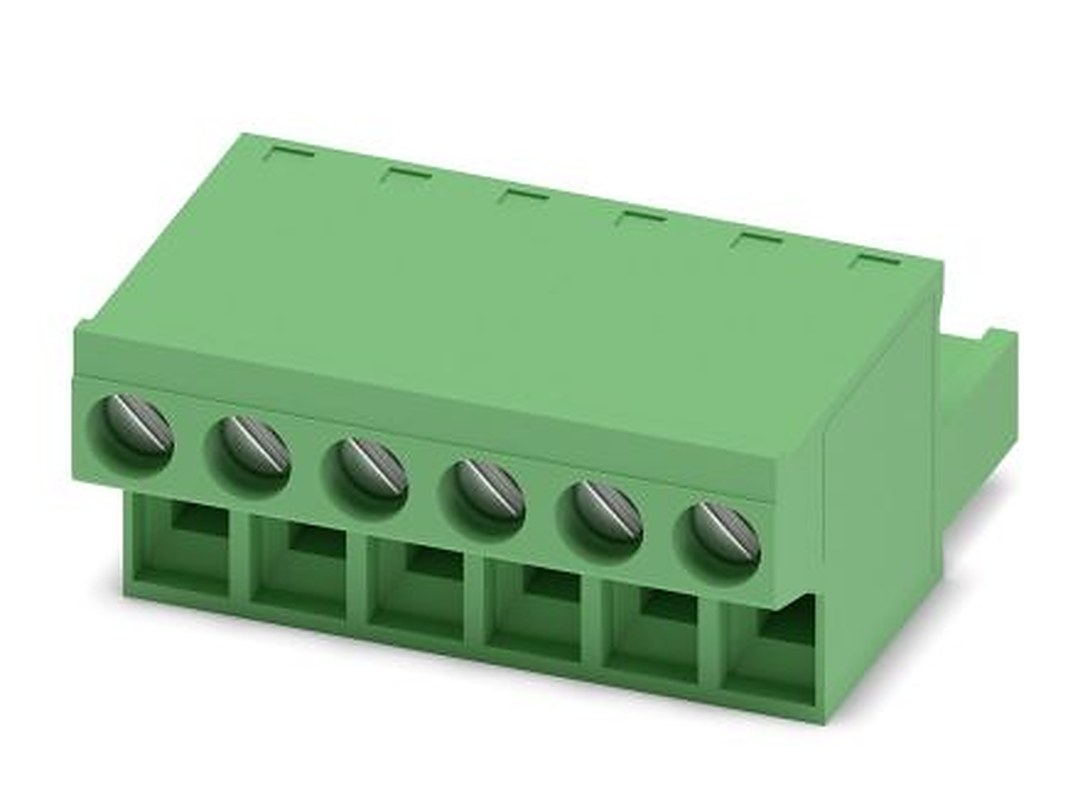 Phoenix Contact FRONT-MSTB 2.5/6-ST Series Pluggable Terminal Block, 6-Contact, 5 mm Pitch, 1 Row, 1779453