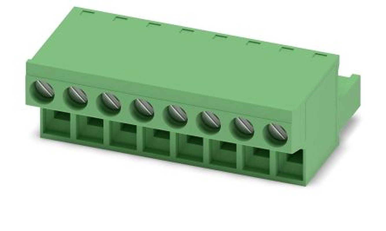 Phoenix Contact FRONT-MSTB 2.5/8-ST Series Pluggable Terminal Block, 8-Contact, 5 mm Pitch, 1 Row, 1779479