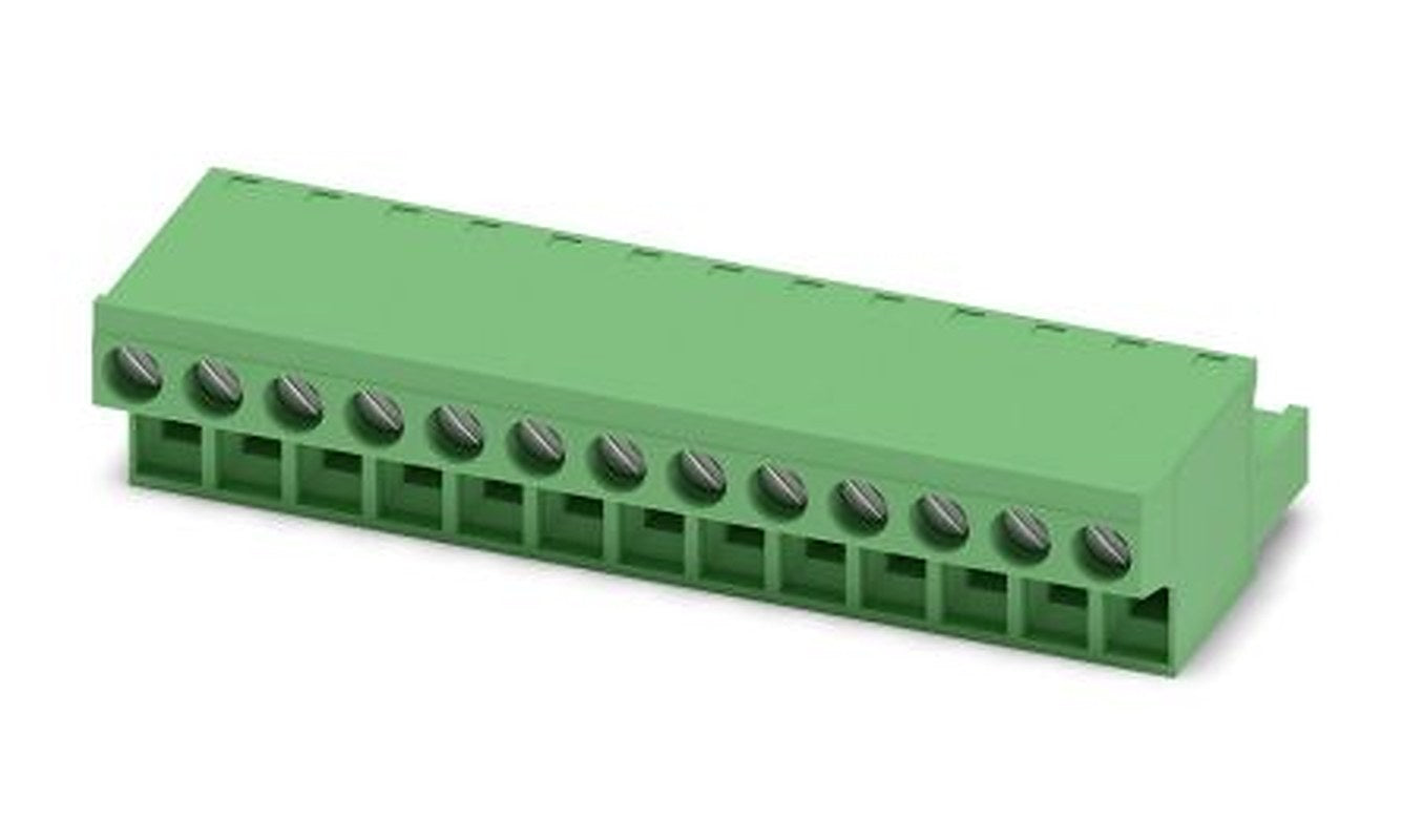 Phoenix Contact FRONT-MSTB 2.5/13-ST Series Pluggable Terminal Block, 13-Contact, 5 mm Pitch, 1 Row, 1779521