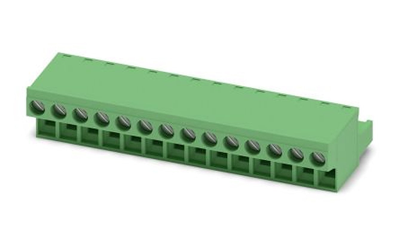 Phoenix Contact FRONT-MSTB 2.5/14-ST Series Pluggable Terminal Block, 14-Contact, 5 mm Pitch, 1 Row, 1779534