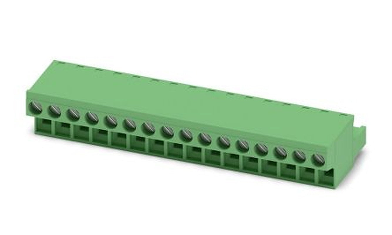 Phoenix Contact FRONT-MSTB 2.5/16-ST Series Pluggable Terminal Block, 16-Contact, 5 mm Pitch, 1 Row, 1779550