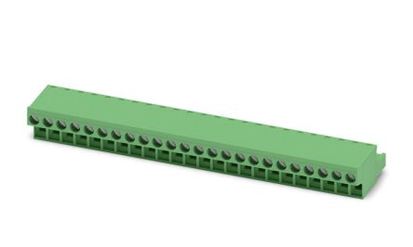Phoenix Contact FRONT-MSTB 2.5/24-ST Series Pluggable Terminal Block, 24-Contact, 5 mm Pitch, 1 Row, 1779631