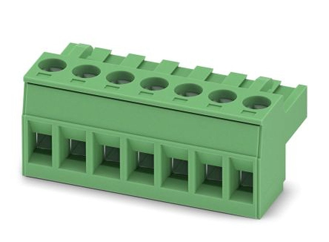 Phoenix Contact MSTBT 2.5/7-ST Series Pluggable Terminal Block, 7-Contact, 5 mm Pitch, 1 Row, 1779880