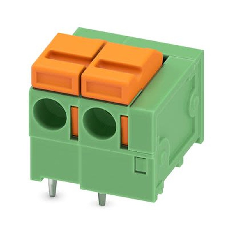 Phoenix Contact FFKDS(A)/H1 Series PCB Terminal Block, 2-Contact, 5.08 mm Pitch, Wave Soldering Mount, 1 Row