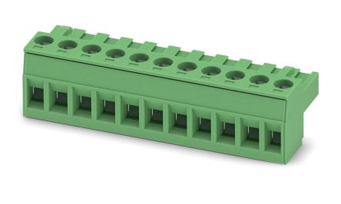 Phoenix Contact MSTBT 2.5/11-ST-5.08 Series Pluggable Terminal Block, 11-Contact, 5.08 mm Pitch, 1 Row, 1781072