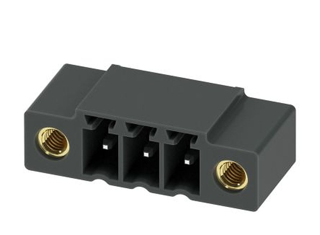 Phoenix Contact MC 1.5/ 3-GF-3.81 P14 THR Series Pluggable Terminal Block, 3-Contact, 3.81 mm Pitch, 1 Row, 1781816