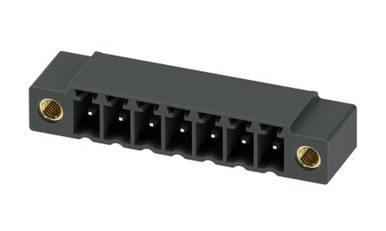 Phoenix Contact MC 1.5/ 7-GF-3.81 P14 THR Series Pluggable Terminal Block, 7-Contact, 3.81 mm Pitch, 1 Row, 1781858