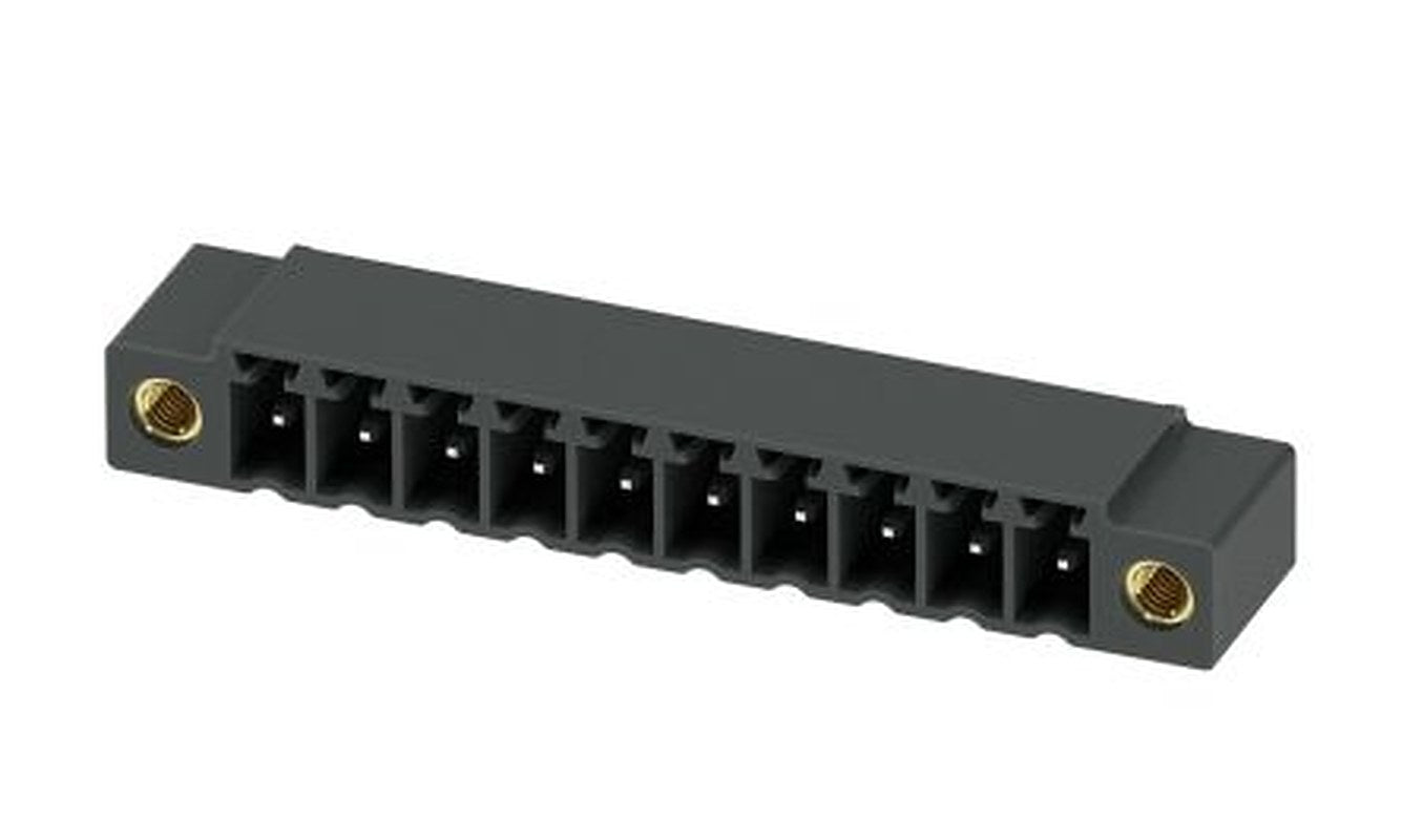 Phoenix Contact MC 1.5/10-GF-3.81 P20 THRR72 Series Pluggable Terminal Block, 10-Contact, 3.81 mm Pitch, 1 Row, 1782103