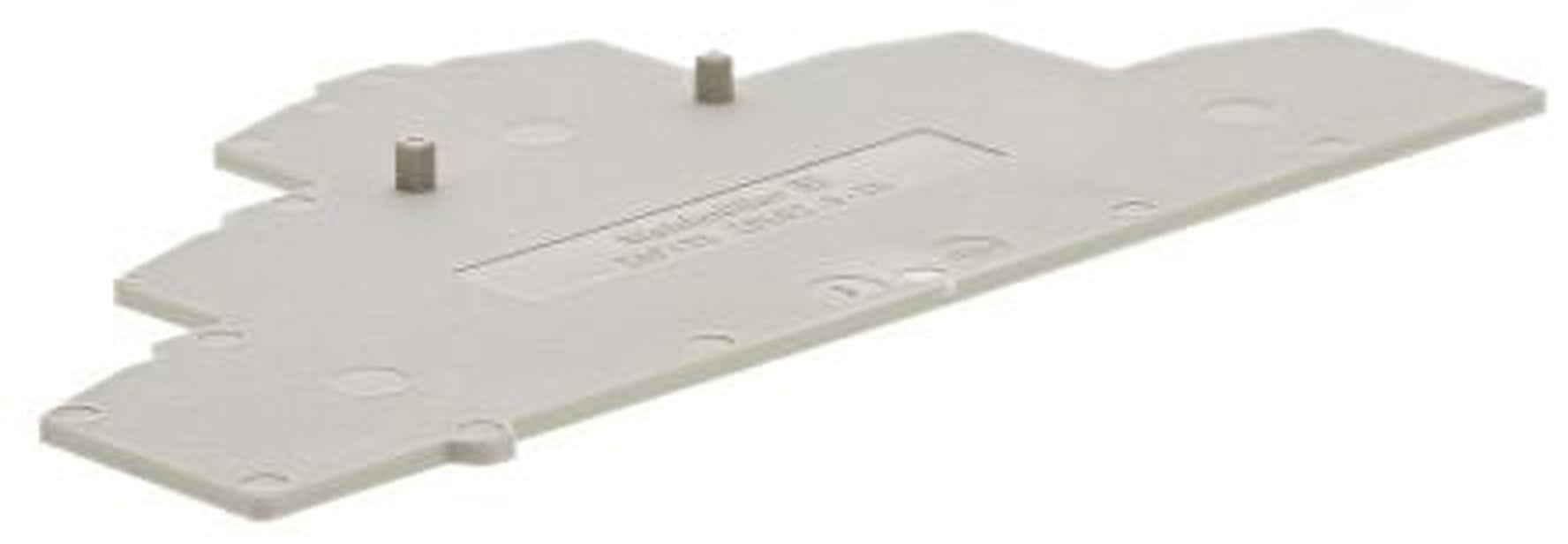 Weidmüller ZAP/TW ZDLD2.5-2N Series End Cover for Use with DIN Rail Terminal Blocks