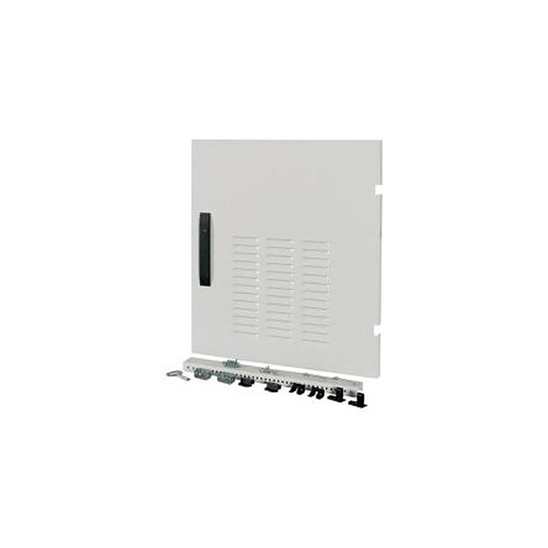 Eaton xEnergy Main Series Lockable Steel Black RAL 7035 Single Door, 640 mm H, 592mm W, 34 mm D, 34 mm L for Use with