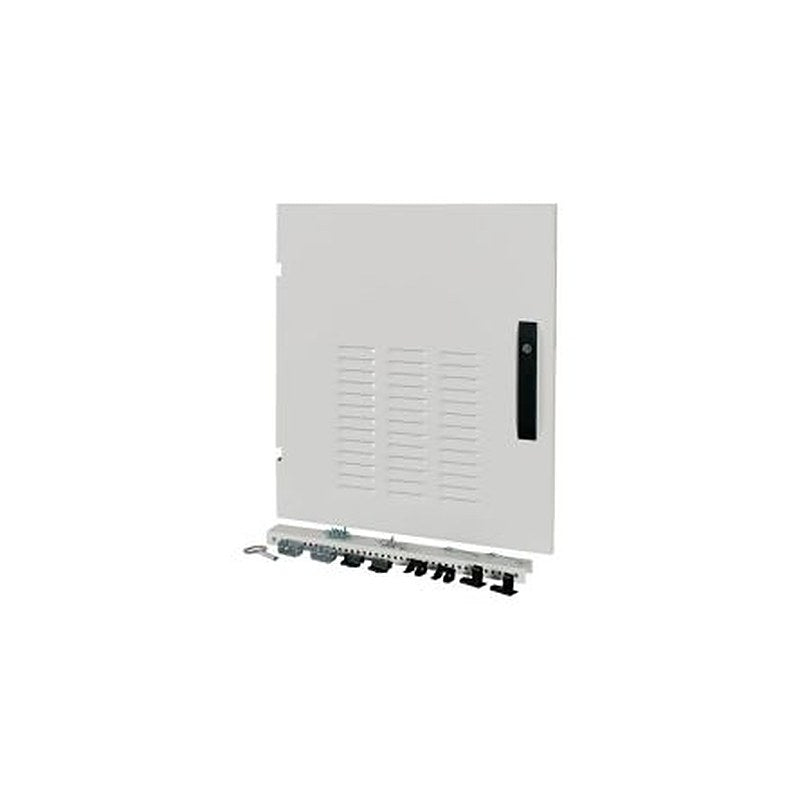 Eaton xEnergy Main Series Lockable Steel Black RAL 7035 Single Door, 640 mm H, 592mm W, 34 mm D, 34 mm L for Use with