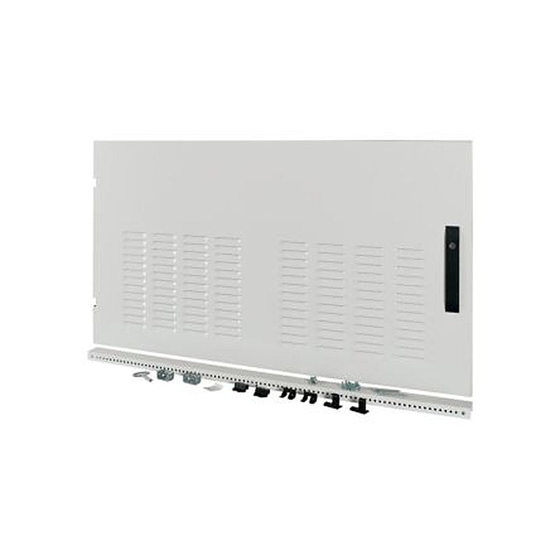 Eaton xEnergy Main Series Lockable Steel Black RAL 7035 Single Door, 640 mm H, 1.192m W, 34 mm D, 34 mm L for Use with