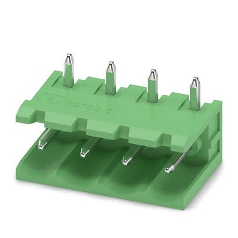 Phoenix Contact MSTB Series Straight Wave Soldering Mount PCB Header, 4 Contact(s), 5 mm Pitch, 1 Row, Shrouded