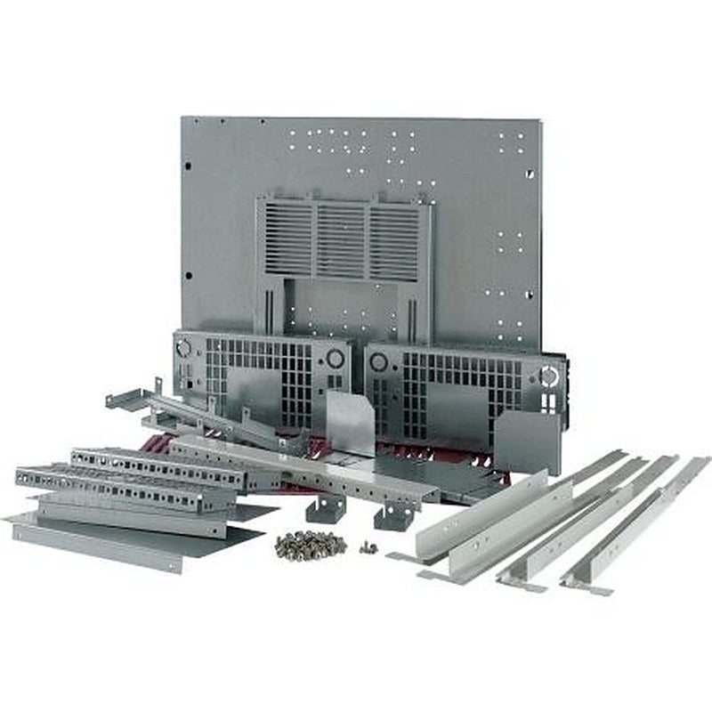 Eaton Grey Stainless Steel Faceplate & Mount Plate
