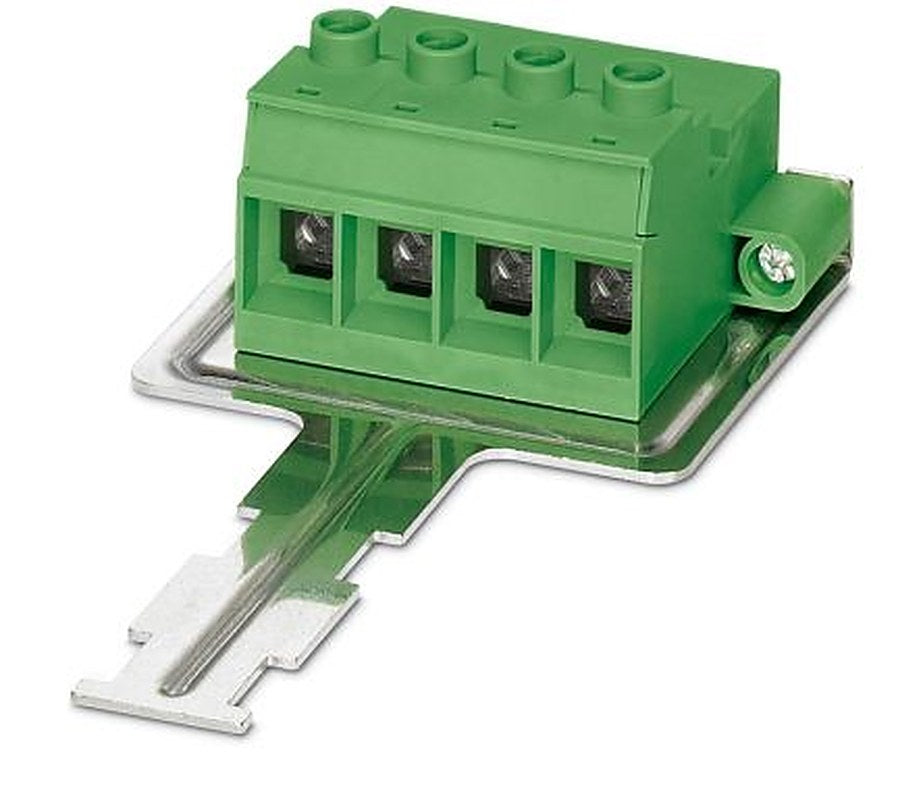 Phoenix Contact IPC 35 HC/4-STF-SH-15.00 Series Pluggable Terminal Block, 4-Contact, 15 mm Pitch, 1 Row, 1784842