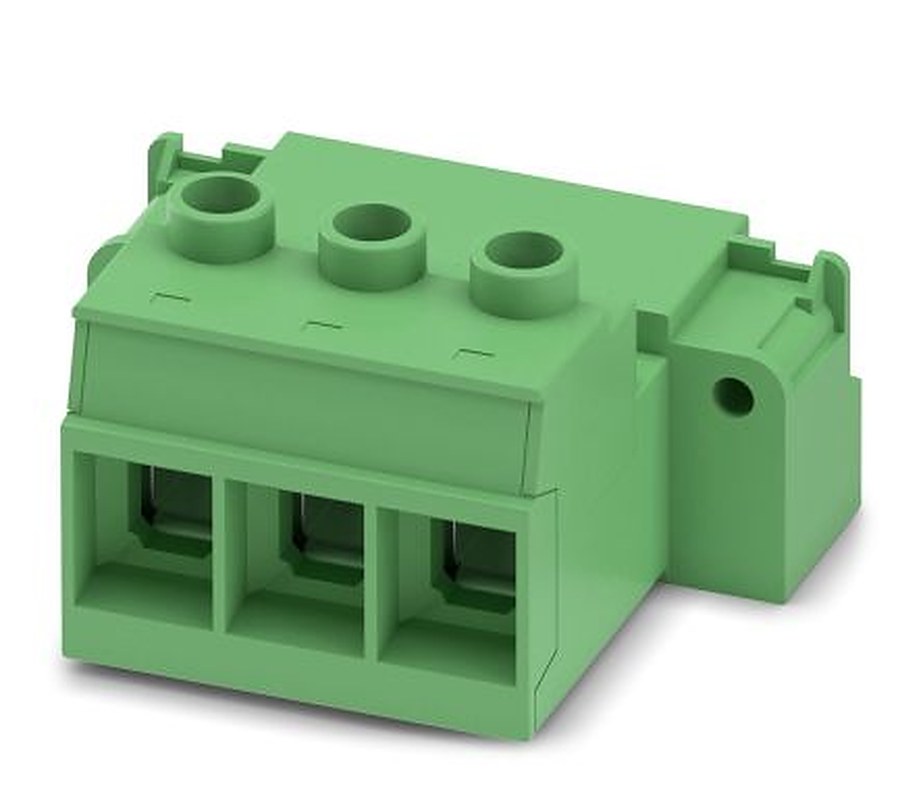 Phoenix Contact IPC 35 HC/3-STGF-15.00 Series Pluggable Terminal Block, 3-Contact, 15 mm Pitch, 1 Row, 1784868