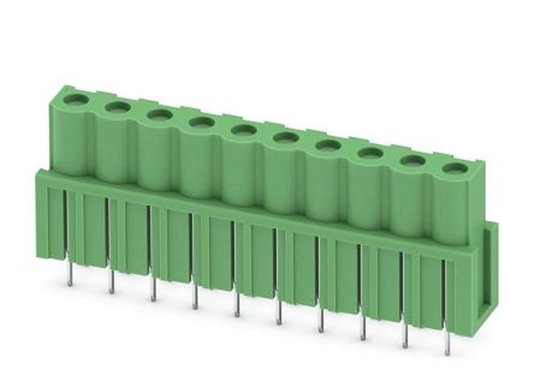 Phoenix Contact ICV 2.5/10-G-5.08 Series Pluggable Terminal Block, 10-Contact, 5.08 mm Pitch, 1 Row, 1786022