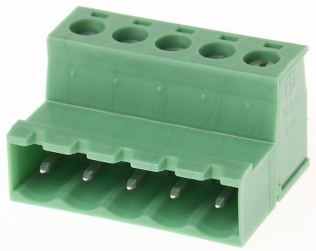 Phoenix Contact CLASSIC COMBICON IC Series Pluggable Terminal Block, 5-Contact, 5.08 mm Pitch, 1 Row, 1786200