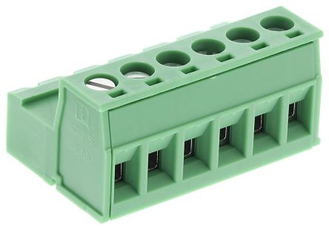 Phoenix Contact CLASSIC COMBICON IC Series Pluggable Terminal Block, 6-Contact, 5.08 mm Pitch, 1 Row, 1786213