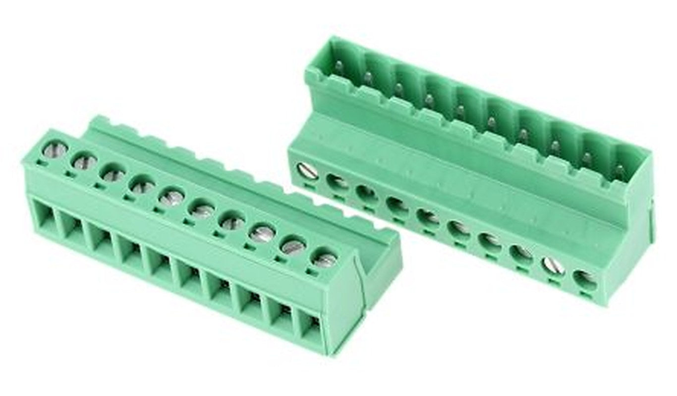Phoenix Contact IC 2.5/10-ST-5.08 Series Pluggable Terminal Block, 10-Contact, 5.08 mm Pitch, 1 Row, 1786255