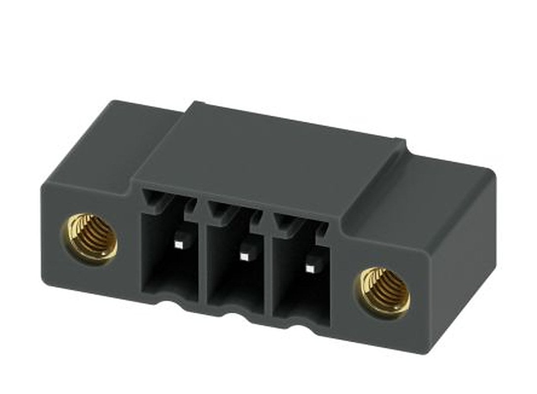 Phoenix Contact MC 1.5/ 3-GF-3.5 P26 THR Series Pluggable Terminal Block, 3-Contact, 3.5 mm Pitch, 1 Row, 1789180