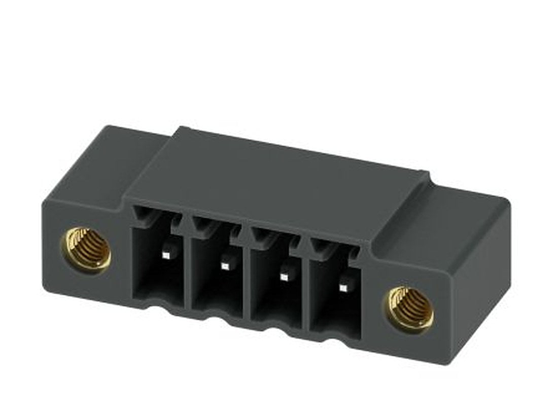Phoenix Contact MC 1.5/ 4-GF-3.5 P26 THR Series Pluggable Terminal Block, 4-Contact, 3.5 mm Pitch, 1 Row, 1789203