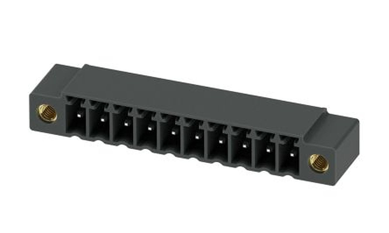 Phoenix Contact MC 1.5/10-GF-3.5 P26 THR Series Pluggable Terminal Block, 10-Contact, 3.5 mm Pitch, 1 Row, 1789326