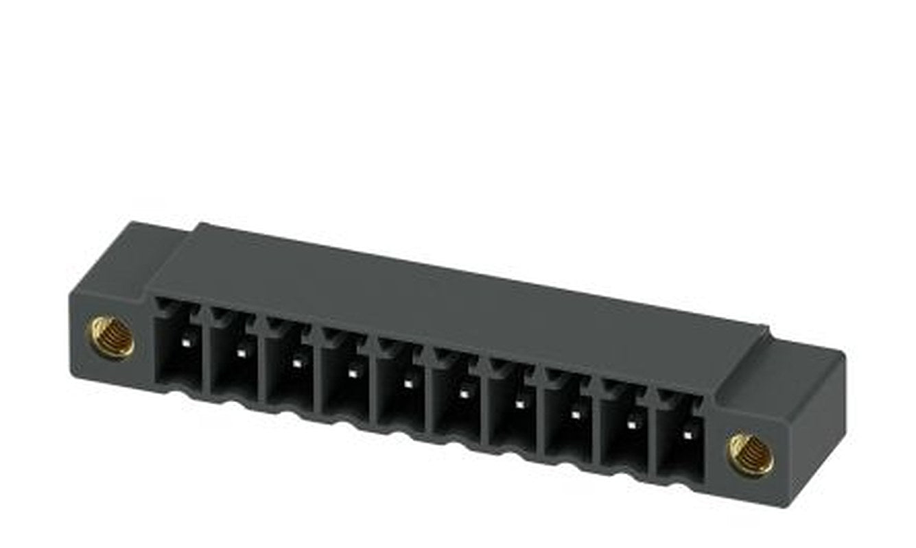 Phoenix Contact MC 1.5/10-GF-3.5 P26 THRR72 Series Pluggable Terminal Block, 10-Contact, 3.5 mm Pitch, 1 Row, 1789339