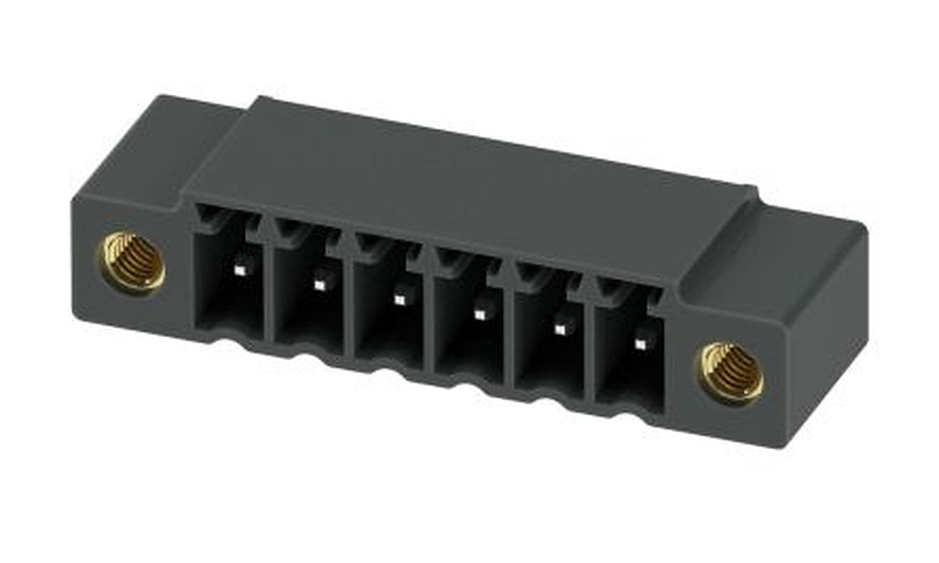 Phoenix Contact MC 1.5/ 6-GF-3.5 P20 THR Series Pluggable Terminal Block, 6-Contact, 3.5 mm Pitch, 1 Row, 1789465