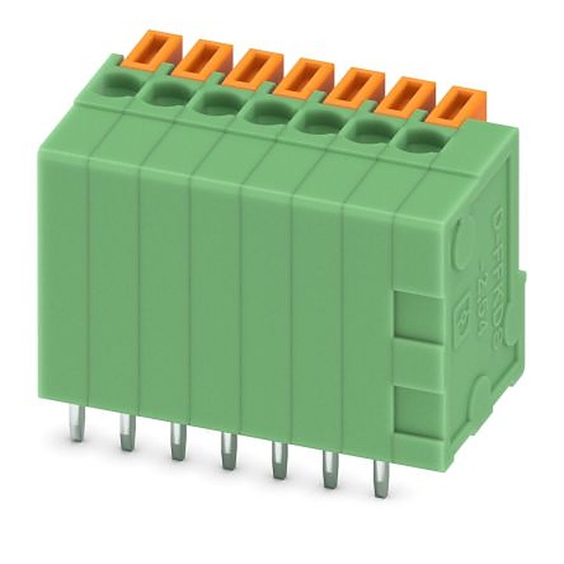 Phoenix Contact COMBICON Control Series Vertical PCB Terminal Block, 7 Contact(s), 2.54 mm Pitch, 1 Row