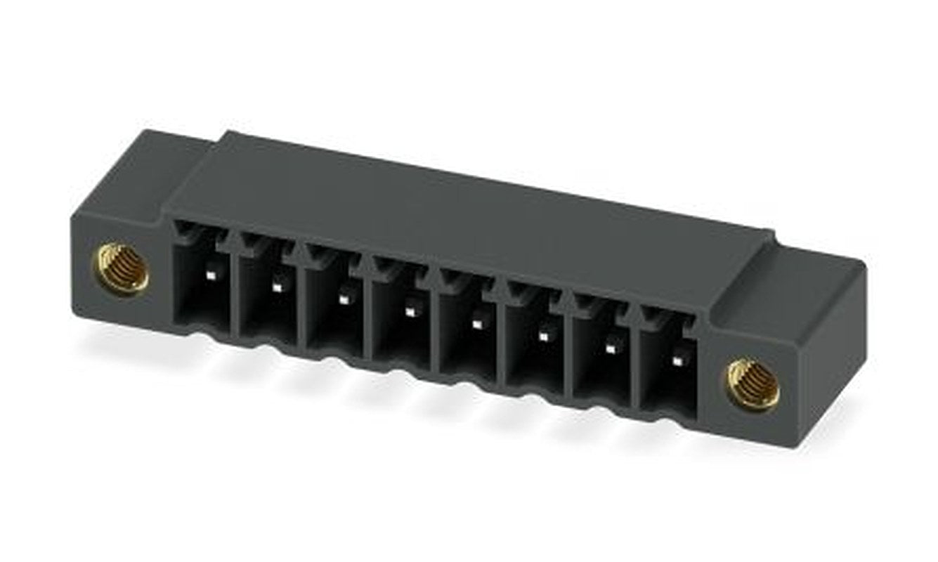 Phoenix Contact MC 1.5/ 8-GF-3.5 P20 THR Series Pluggable Terminal Block, 8-Contact, 3.5 mm Pitch, 1 Row, 1789504
