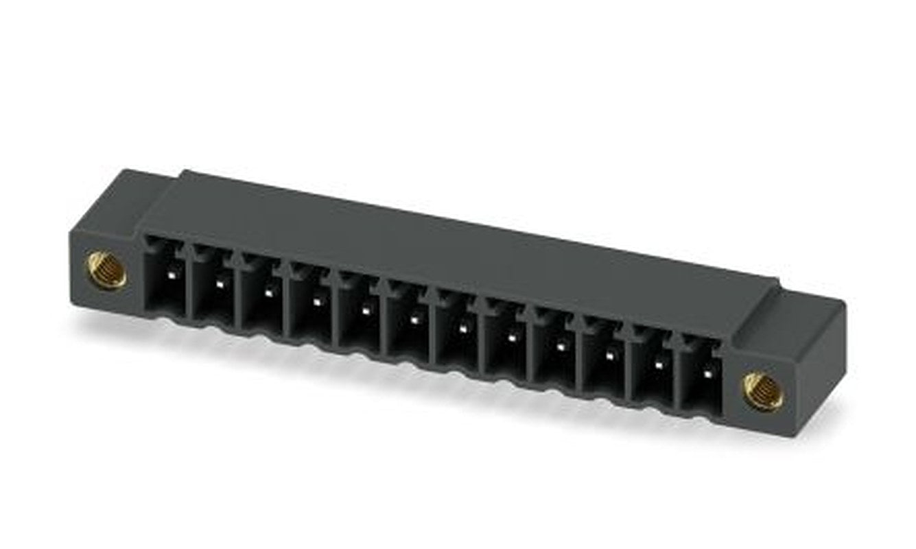 Phoenix Contact MC 1.5/12-GF-3.5 P20 THR Series Pluggable Terminal Block, 12-Contact, 3.5 mm Pitch, 1 Row, 1789588