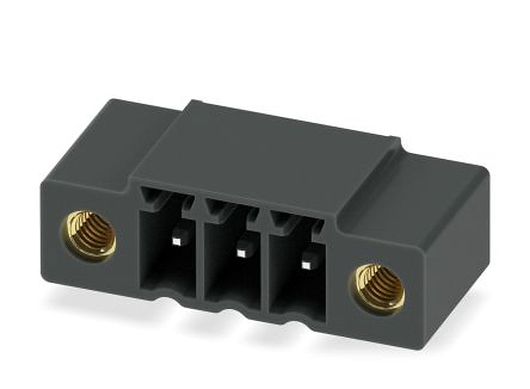 Phoenix Contact MC 1.5/ 3-GF-3.5 P14 THR Series Pluggable Terminal Block, 3-Contact, 3.5 mm Pitch, 1 Row, 1789627