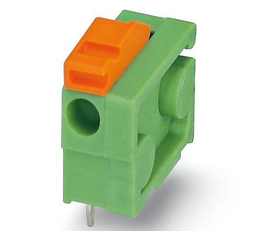 Phoenix Contact FFKDSA1/H-6.35 Series PCB Terminal Block, 1-Contact, 3.81 mm Pitch, Through Hole, 1 Row