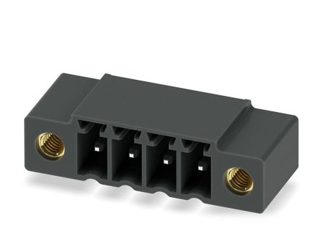 Phoenix Contact MC 1.5/ 4-GF-3.5 P14 THR Series Pluggable Terminal Block, 4-Contact, 3.5 mm Pitch, 1 Row, 1789643