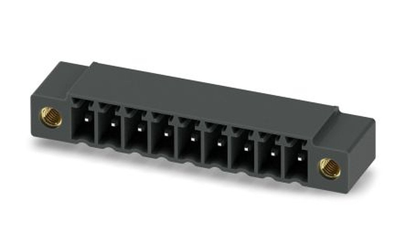 Phoenix Contact MC 1.5/ 9-GF-3.5 P14 THR Series Pluggable Terminal Block, 9-Contact, 3.5 mm Pitch, 1 Row, 1789740
