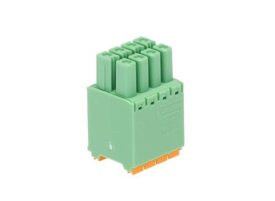 Phoenix Contact DFMC 1.5/4-ST-3.5 Series Pluggable Terminal Block, 8-Contact, 3.5 mm Pitch, 2 Row, 1790124