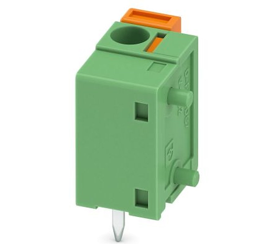 Phoenix Contact FFKDSA/V1-7.62 Series Straight PCB Terminal Block, 1 Contact(s), 7.62 mm Pitch, 1 Row