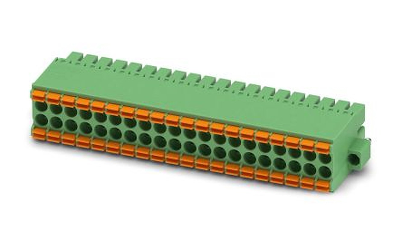 Phoenix Contact DFMC 1.5/20-STF-3.5 Series Pluggable Terminal Block, 40-Contact, 3.5 mm Pitch, 1 Row, 1790470