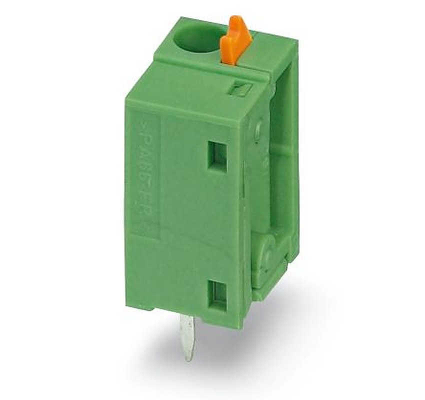 Phoenix Contact FFKDSA1/V2-7.62 Series PCB Terminal Block, 1-Contact, 7.62 mm Pitch, Through Hole, 1 Row