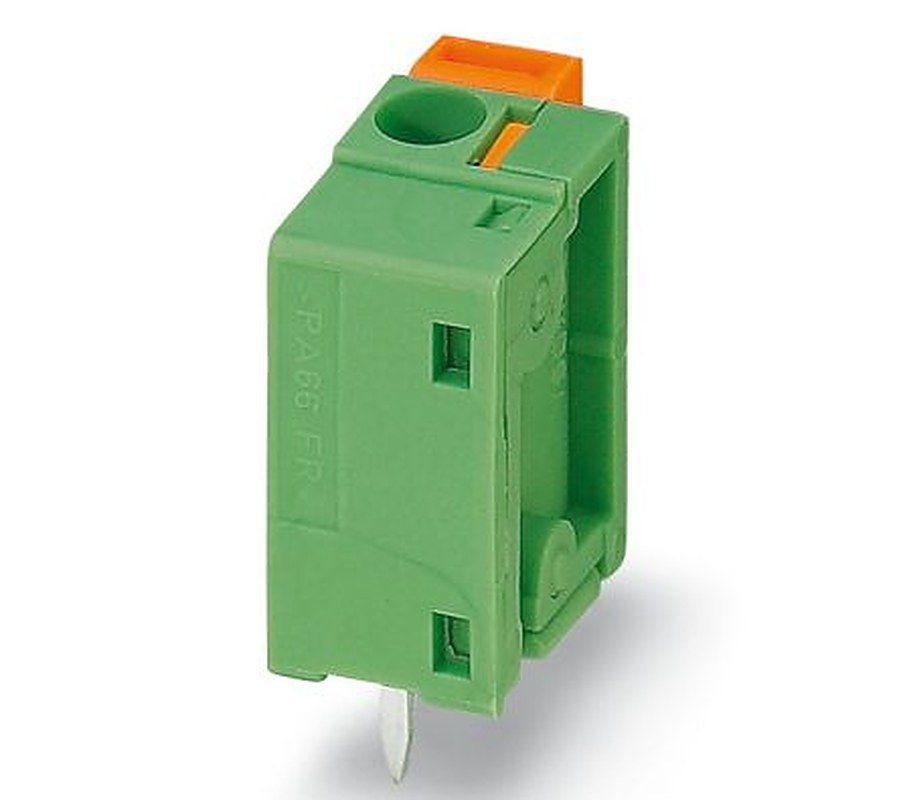 Phoenix Contact 62 Series PCB Terminal Block, 1-Contact, 7.62 mm Pitch, Wave Soldering Mount, 1 Row