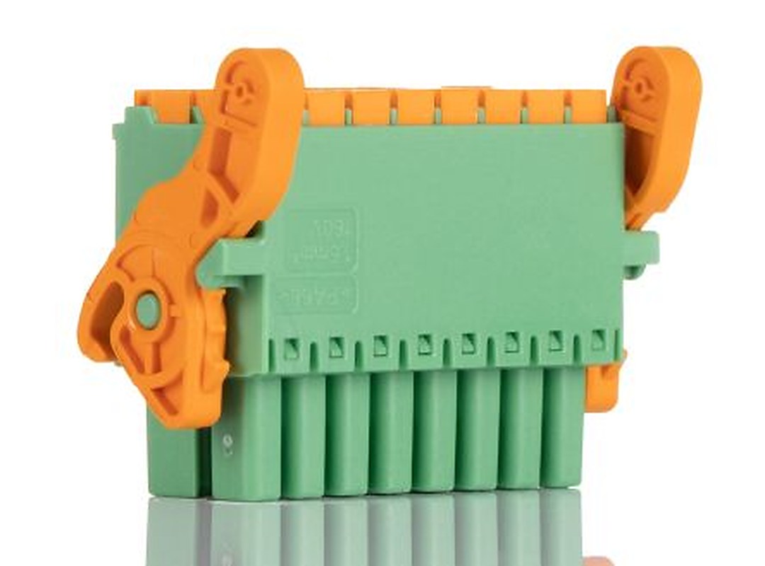 Phoenix Contact DFMC 1.5/8-ST-3.5-LR Series Pluggable Terminal Block, 16-Contact, 3.5 mm Pitch, 2 Row, 1790548