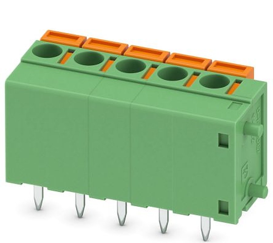 Phoenix Contact FFKDSA/V1-5.08- 5 Series Horizontal PCB Terminal Block, 5 Contact(s), 5.08 mm Pitch, 1 Row
