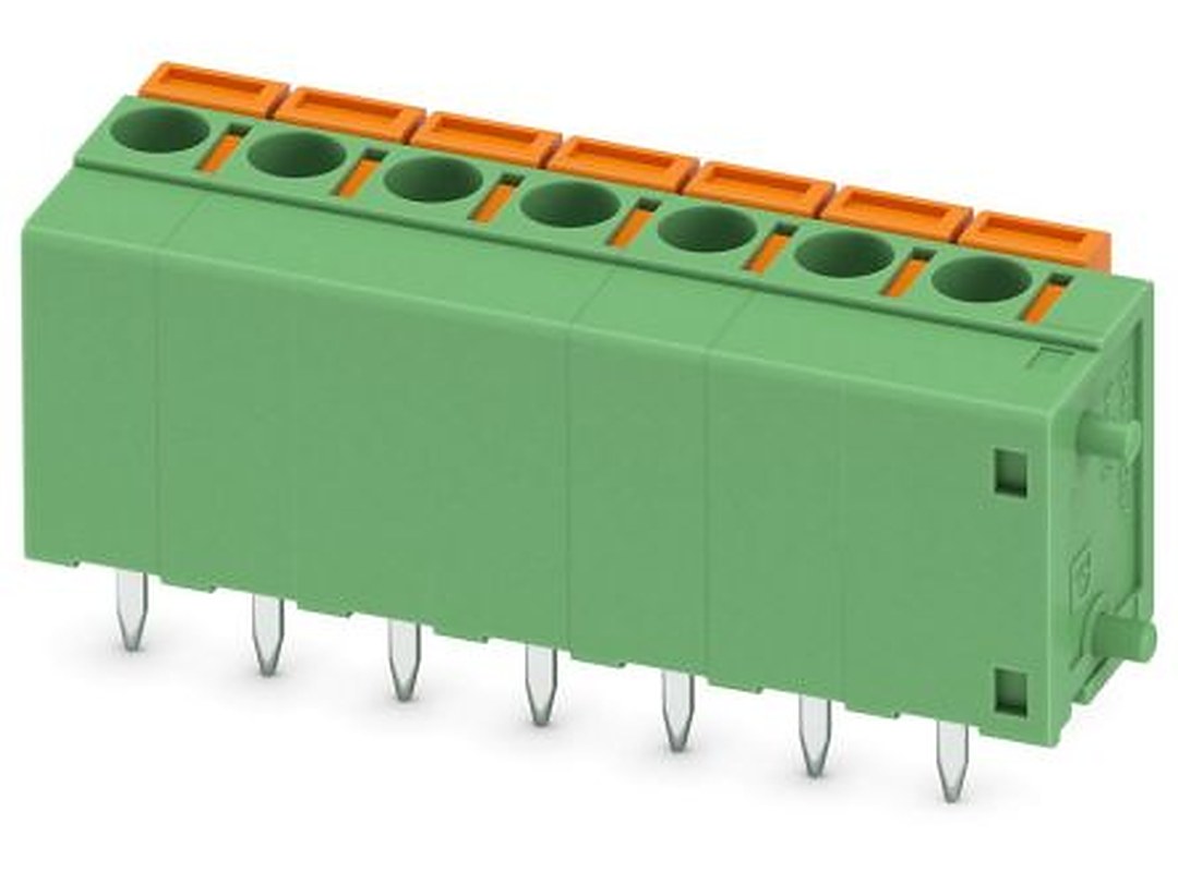 Phoenix Contact FFKDSA/V1-5.08- 7 Series Horizontal PCB Terminal Block, 7 Contact(s), 5.08 mm Pitch, 1 Row