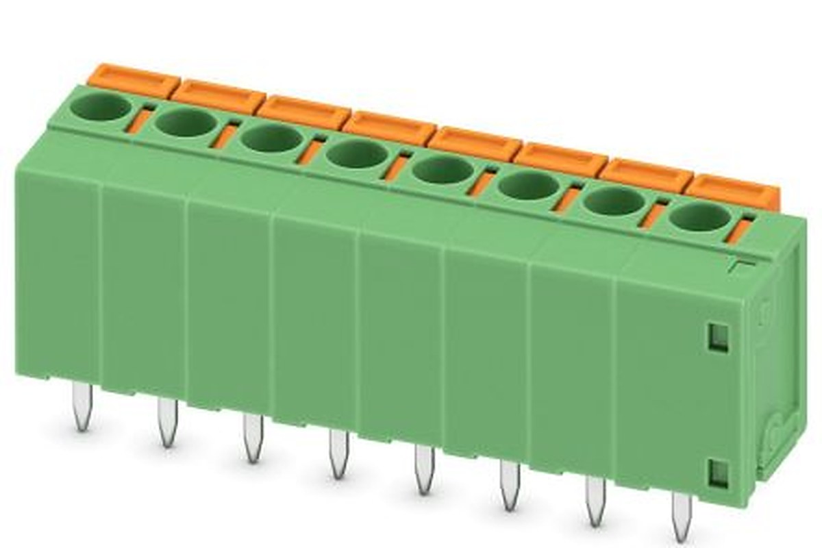 Phoenix Contact FFKDSA1/V1-5.08- 8 Series Horizontal PCB Terminal Block, 8 Contact(s), 5.08 mm Pitch, 1 Row