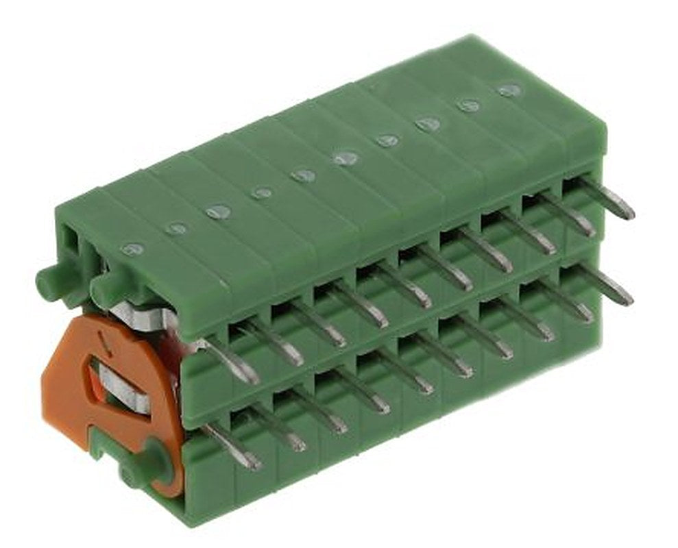 Phoenix Contact FFKDS/H-2.54 Series Straight PCB Terminal Block, 1 Contact(s), 2.54 mm Pitch, 1 Row