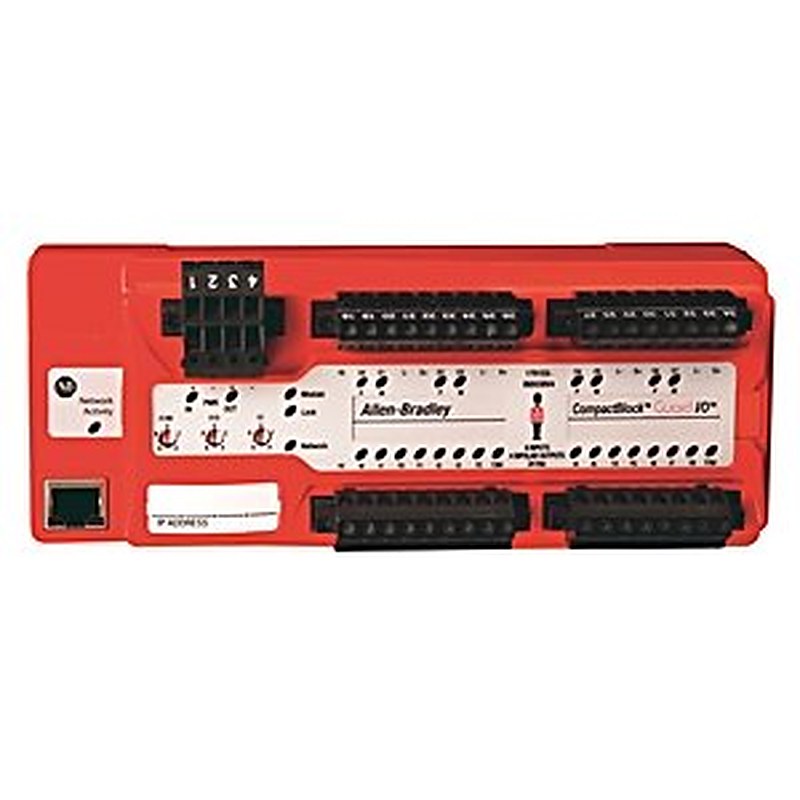 EtherNet/IP Safety CompactBlock Input Module, 16 Single Channel Inputs, 8 Dual Channel