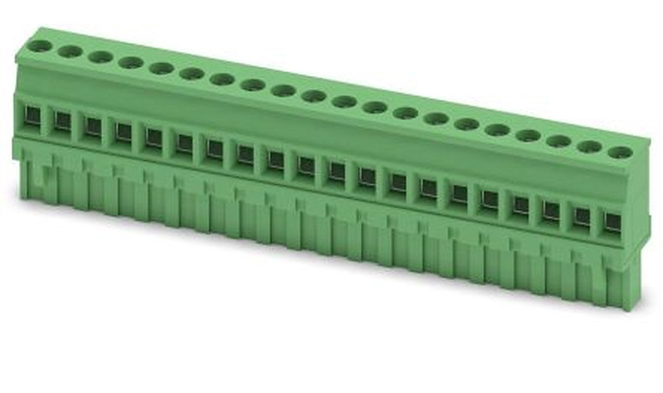 Phoenix Contact MVSTBR 2.5/20-ST Series PCB Terminal Block, 20-Contact, 5 mm Pitch, 1 Row, 1792197