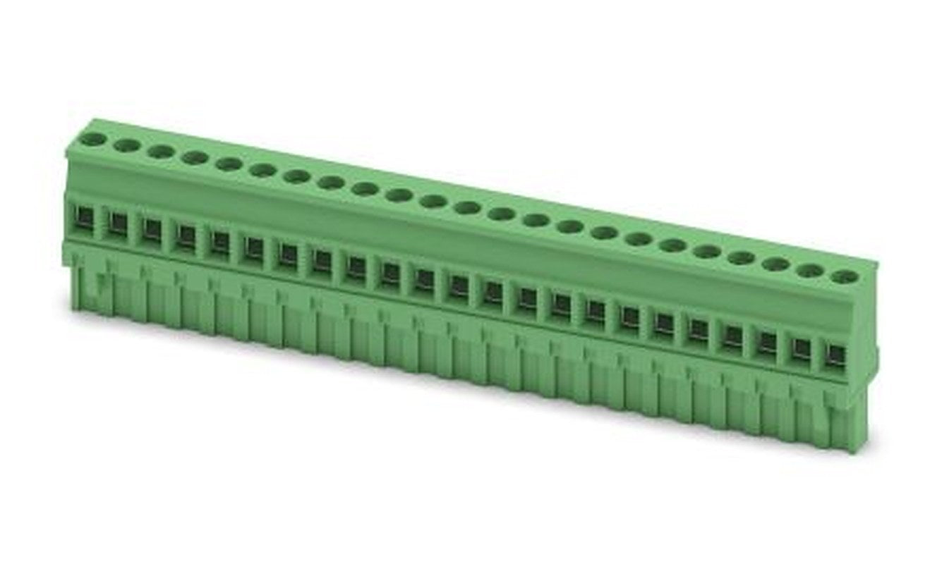 Phoenix Contact MVSTBR 2.5/23-ST Series Pluggable Terminal Block, 23-Contact, 5 mm Pitch, 1 Row, 1792223